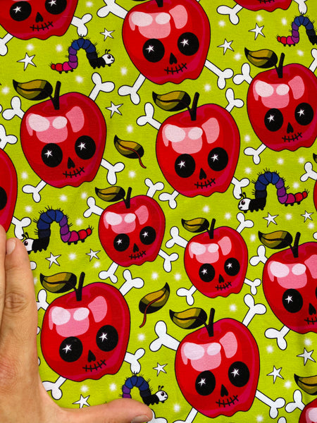 Spooky apples cotton lycra