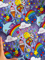 Dreamy doodles cotton lycra