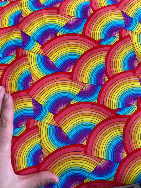 Rainbow slices cotton lycra