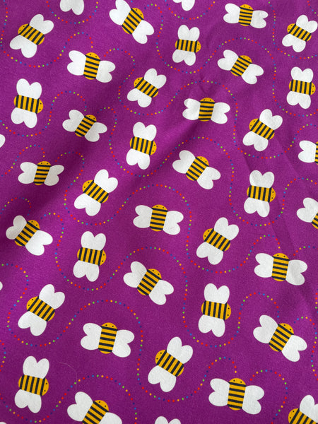 Rainbow bees cotton lycra