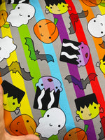 Halloween stripes cotton lycra